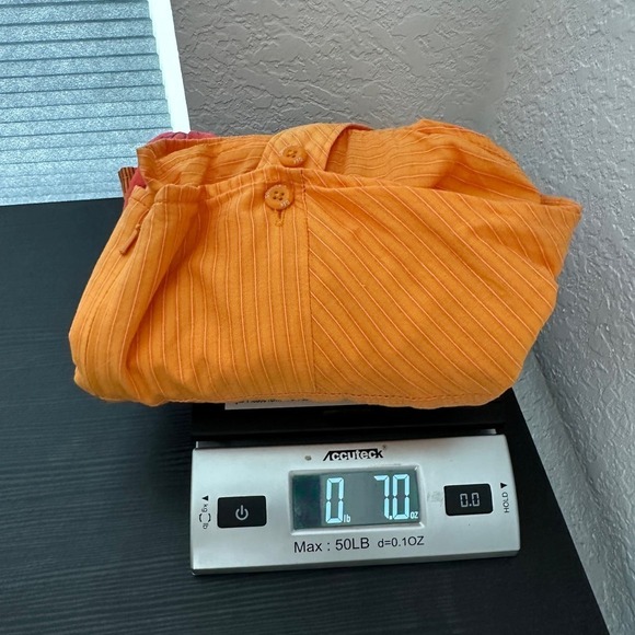 Columbia Orange Printed Wide Strap Square Neck Pocket Casual Sundress Size Large - Picture 15 of 15